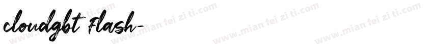 cloudgbt flash字体转换